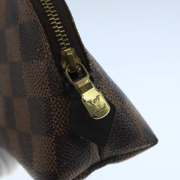 LOUIS VUITTON Damier Ebene Pochette Cosmetic PM Pouch N47516 LV Auth 109942 - Picture 8 of 16